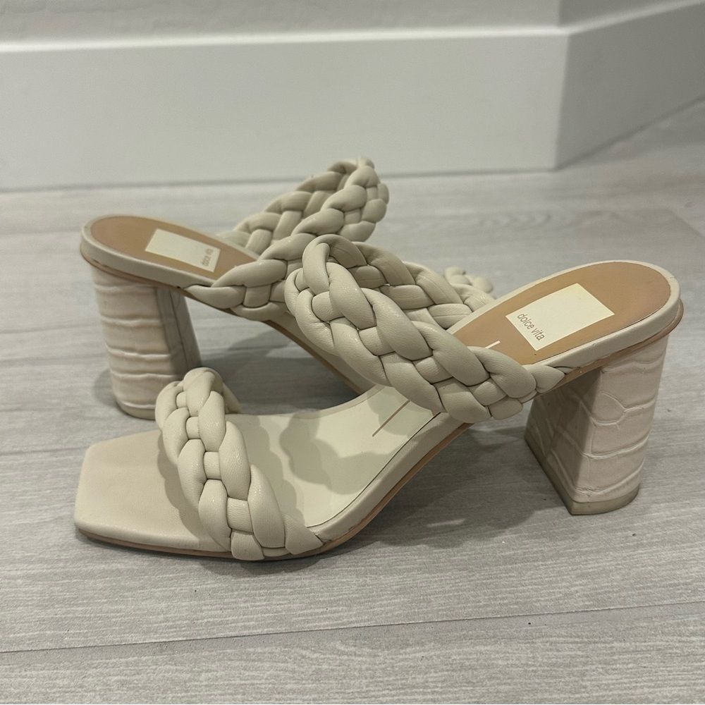Dolce Vita Paily Braided Sandal in Ivory